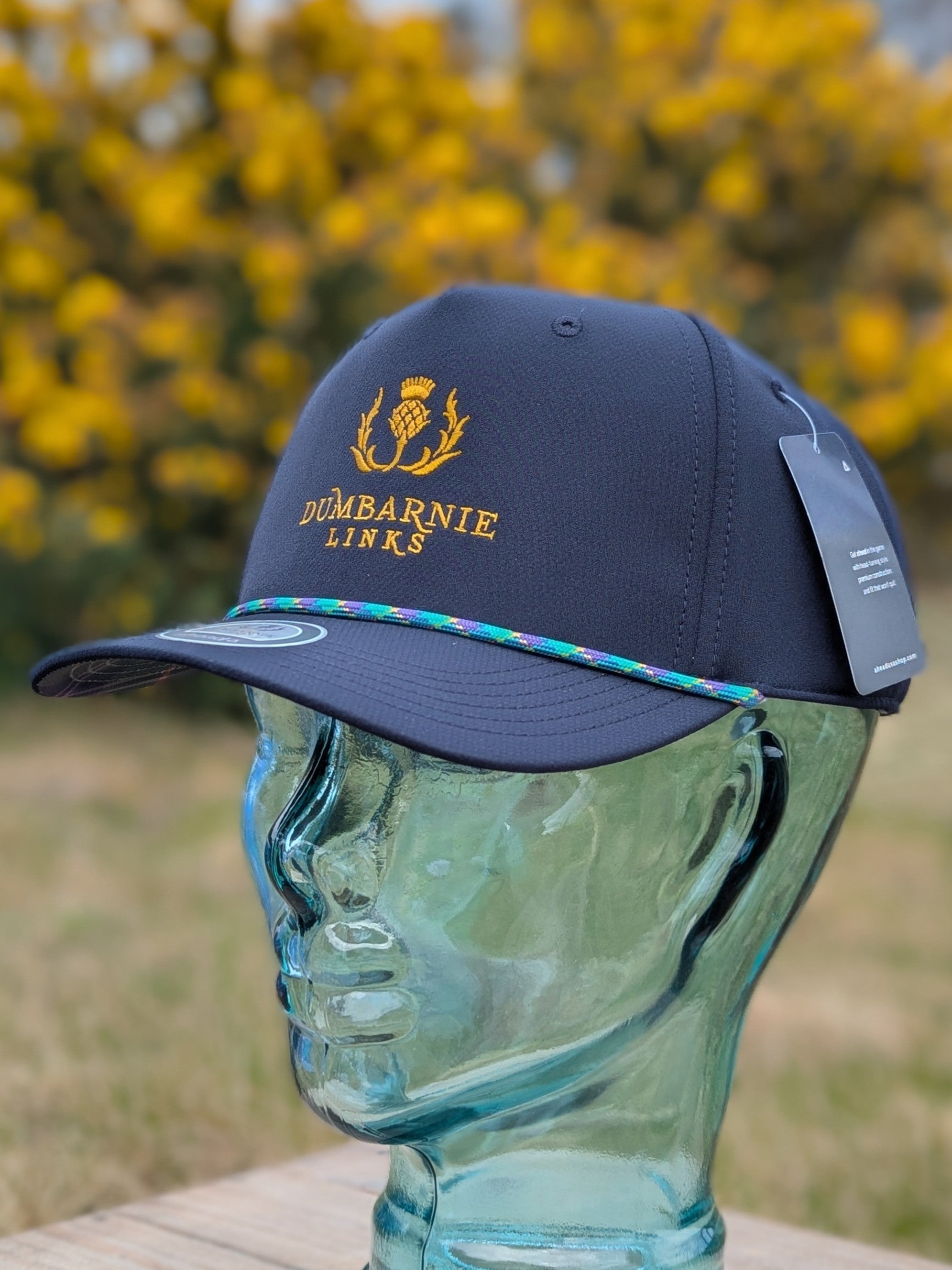 Ahead Tartan Rope Cap in Navy