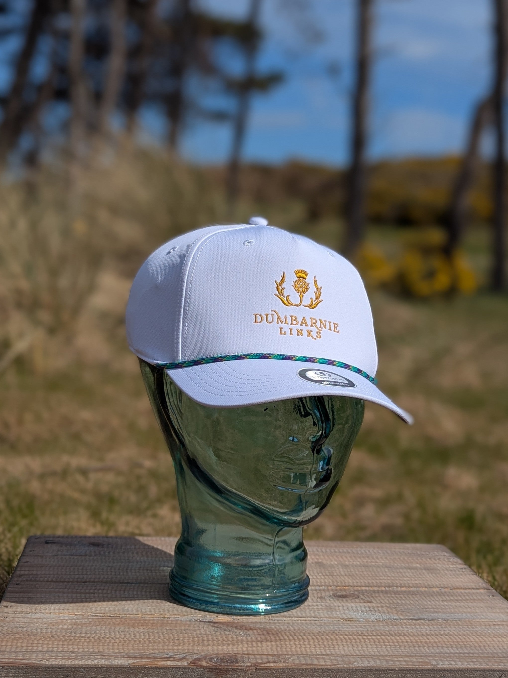 Ahead Tartan Rope Cap in White