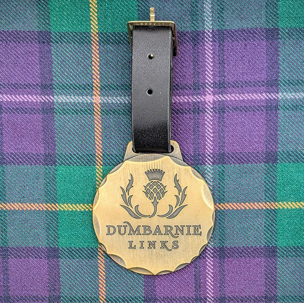 Antique Bag Tag in Gold