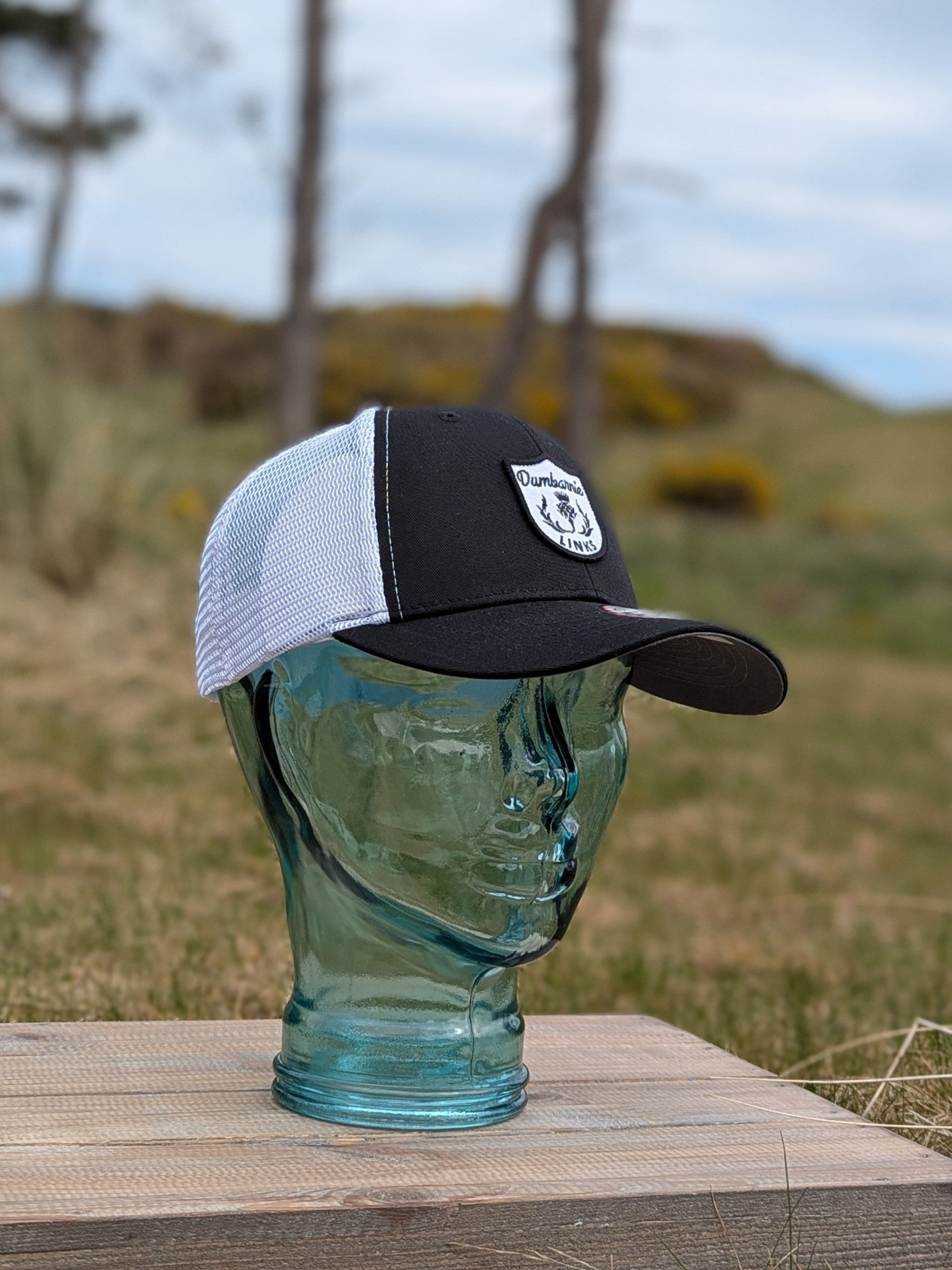 Structured Performance Mesh Back Cap Black/White
