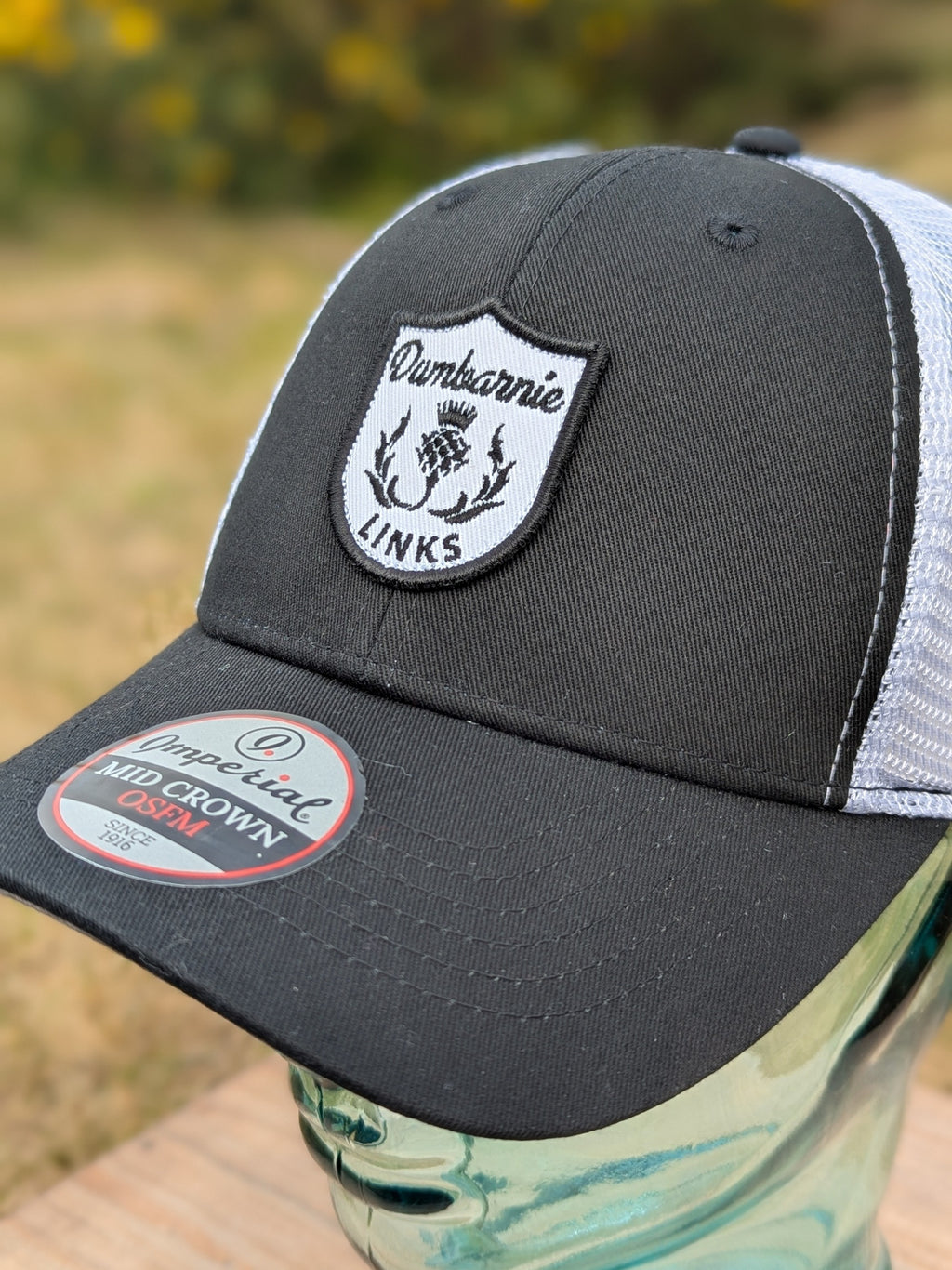 Structured Performance Mesh Back Cap Black/White