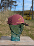 Performance Rope Cap in Black Cherry/Gold