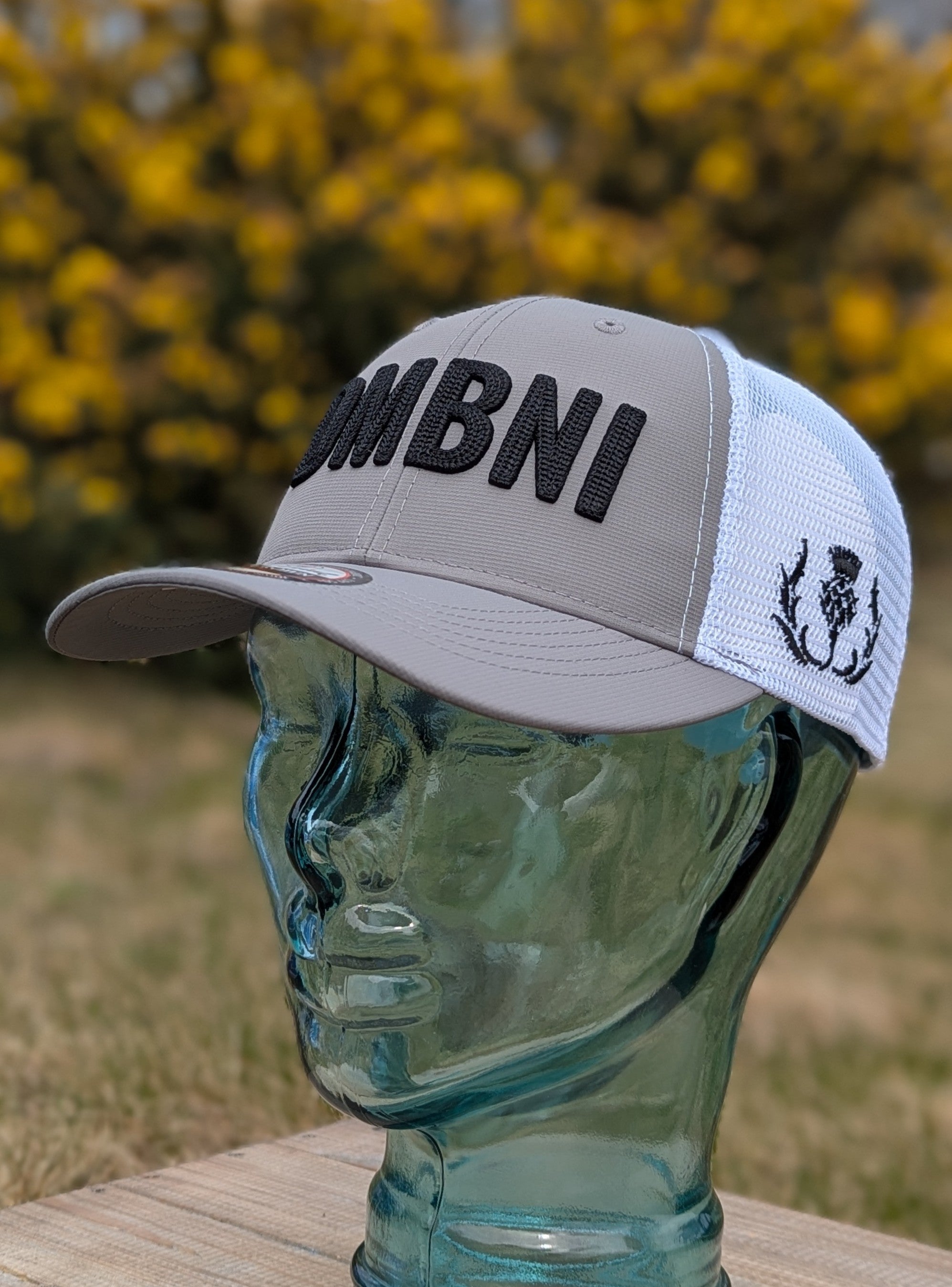 Structured Performance Mesh Back Cap Grey/White