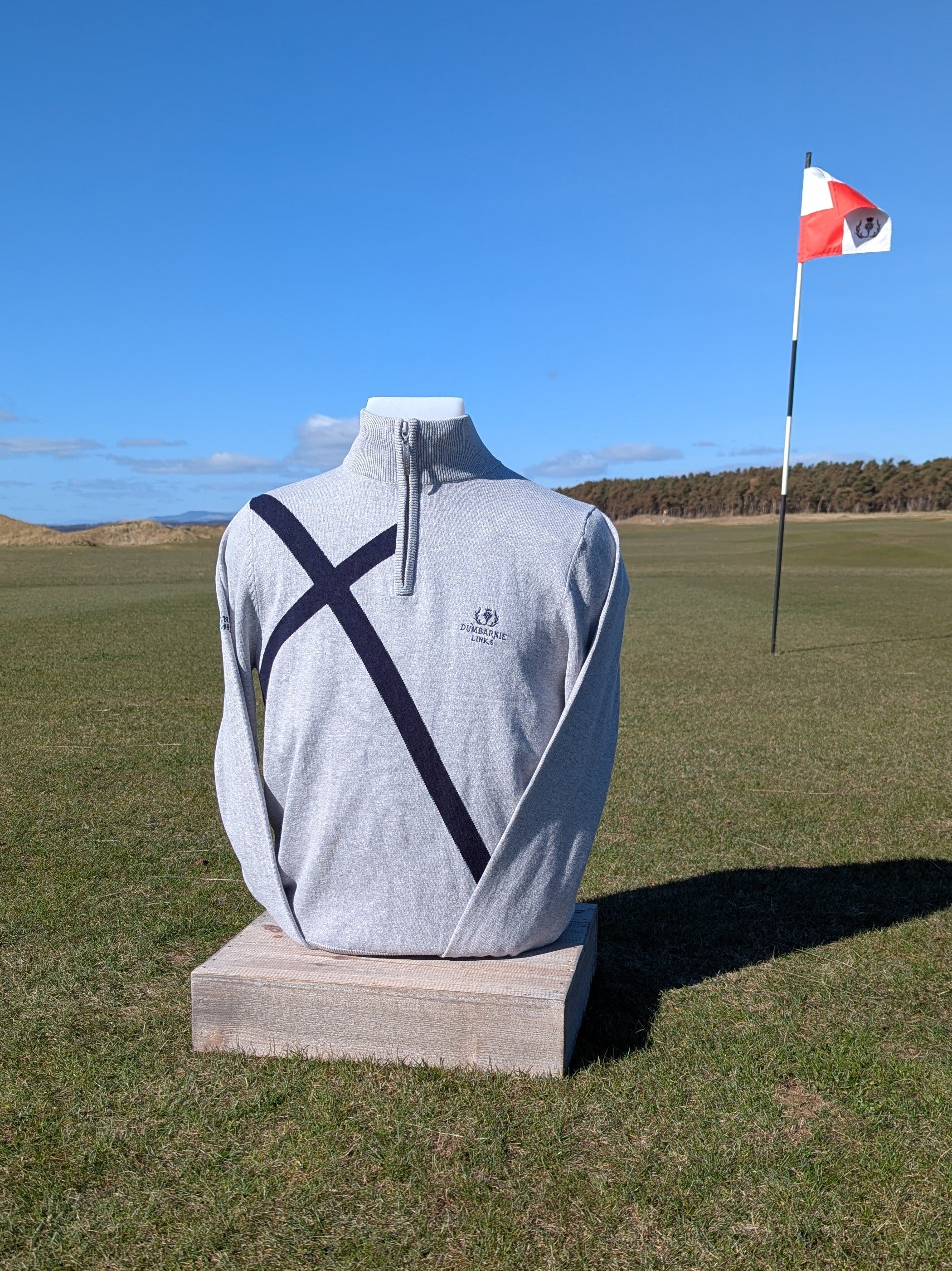 Glenmuir Saltire Sweater in Grey