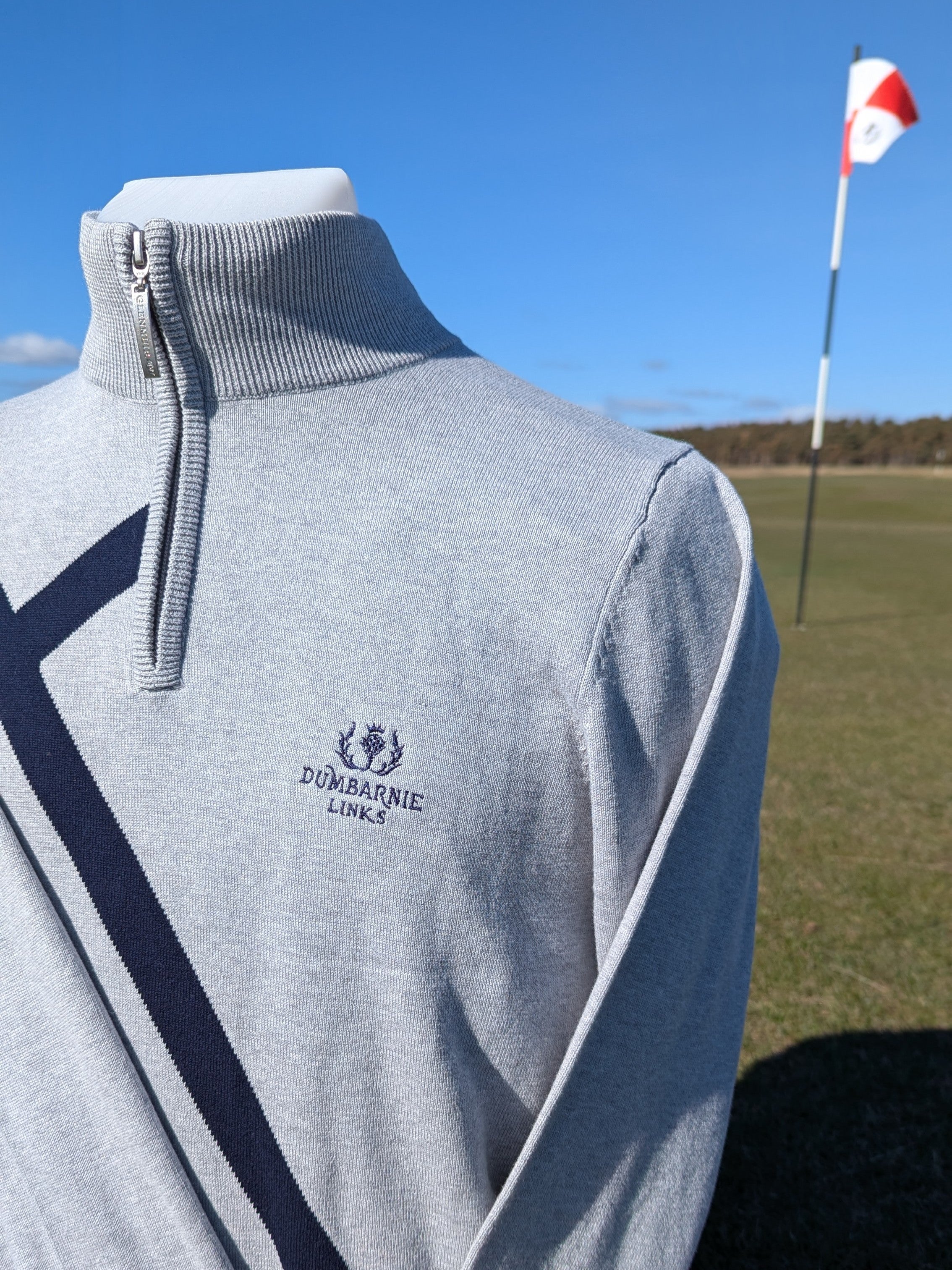 Glenmuir Saltire Sweater in Grey