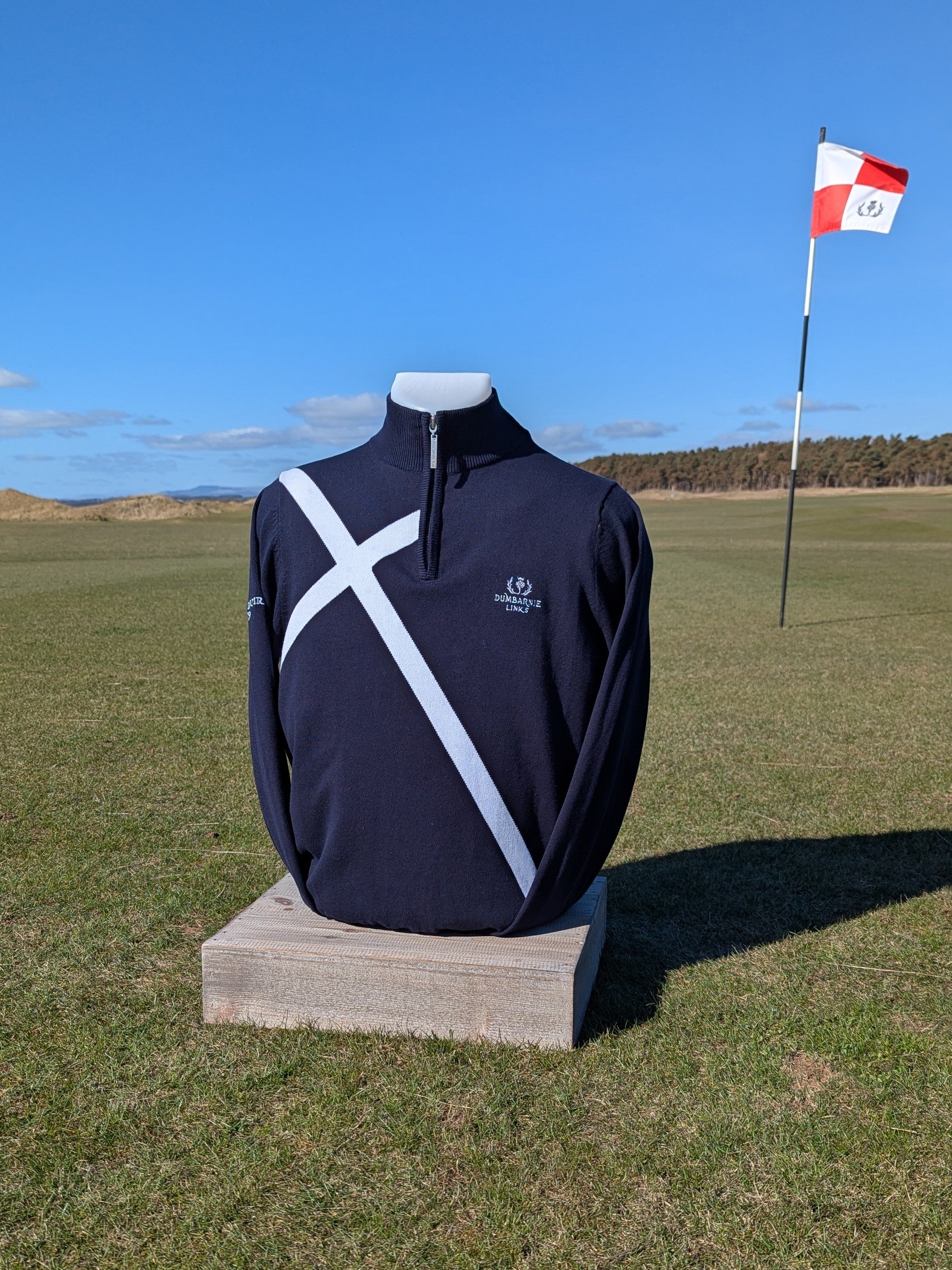 Glenmuir Saltire Sweater in Navy