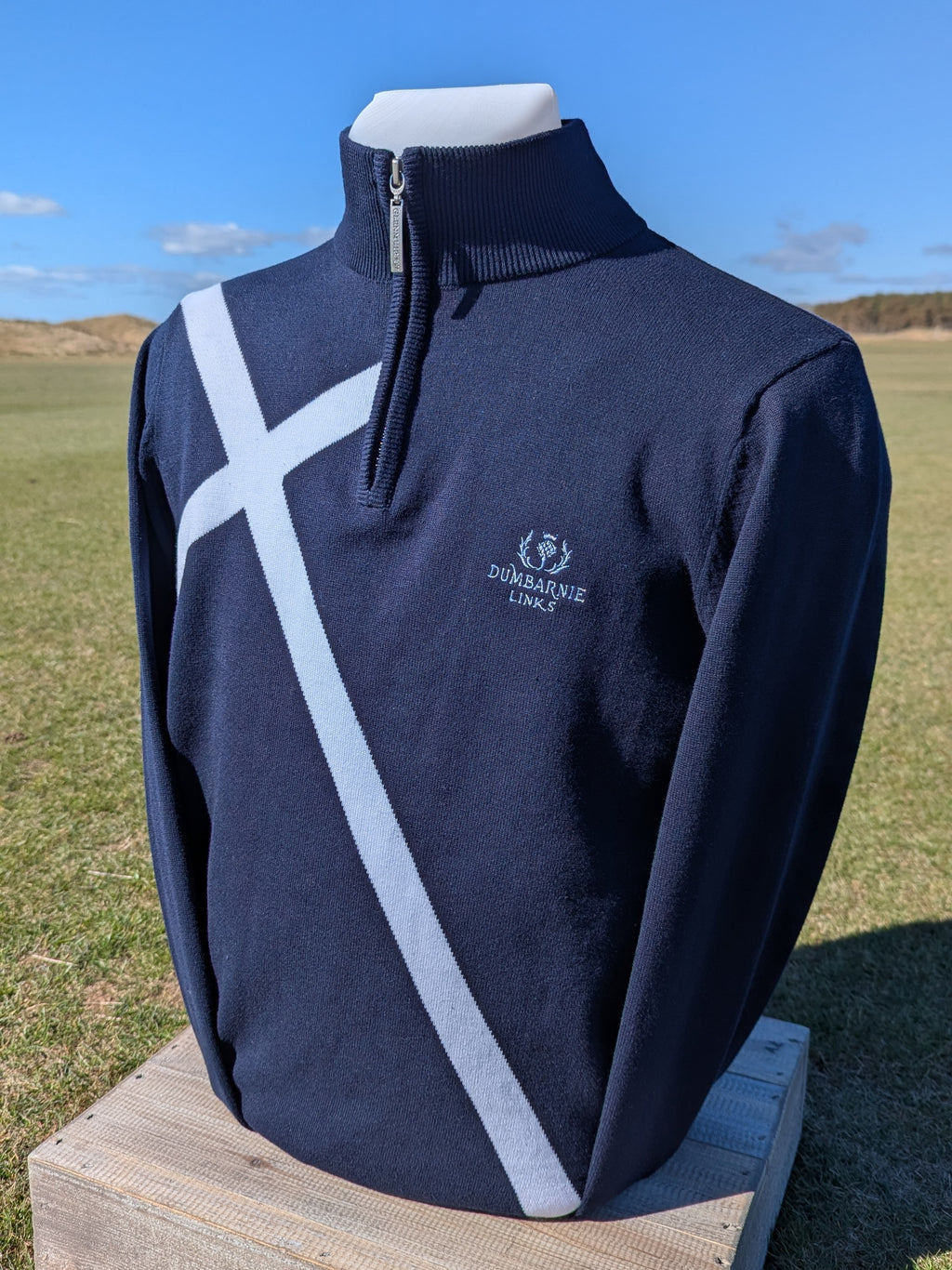 Glenmuir Saltire Sweater in Navy