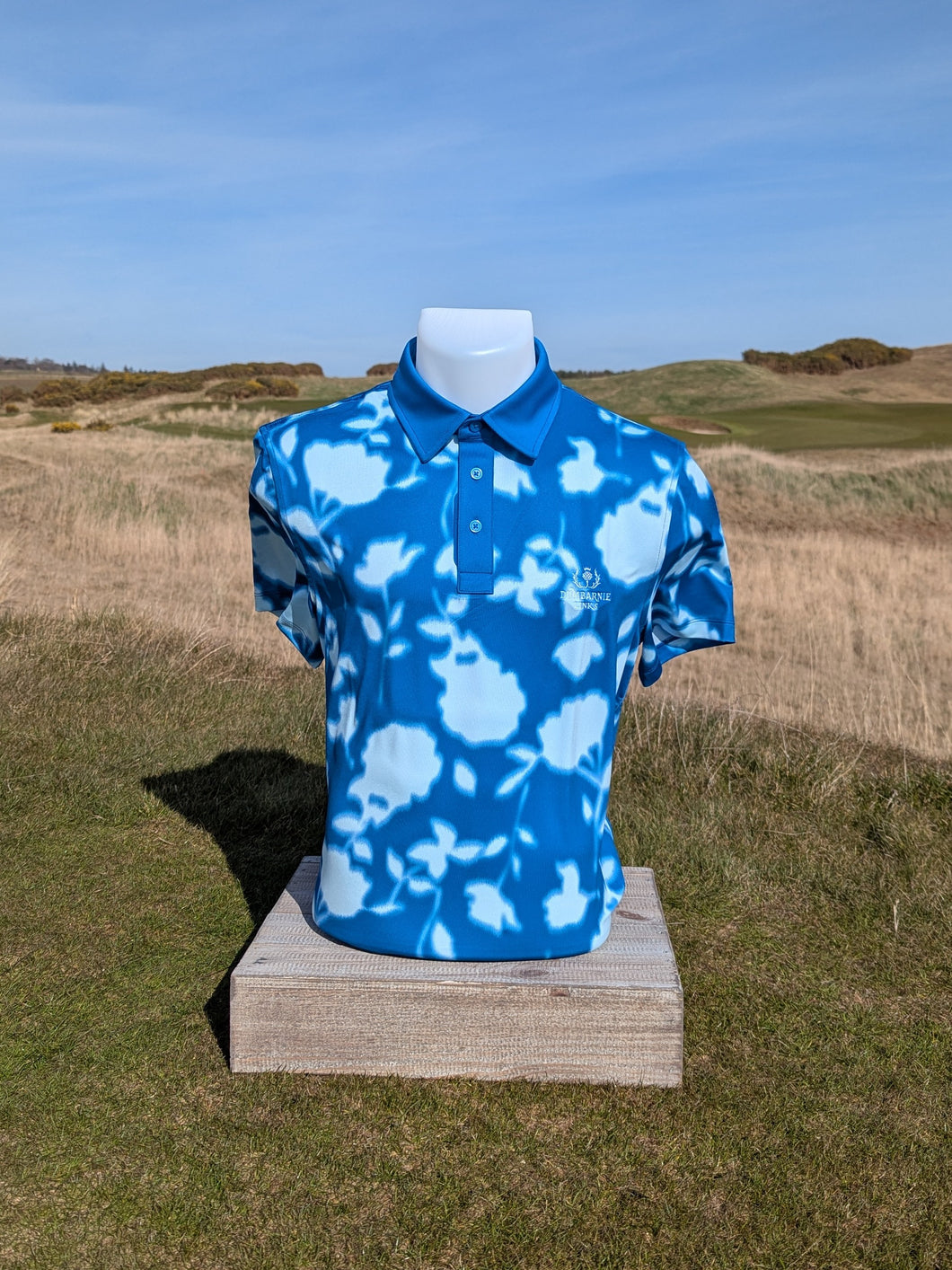 G/Fore Blur Floral Tech Jersey Polo