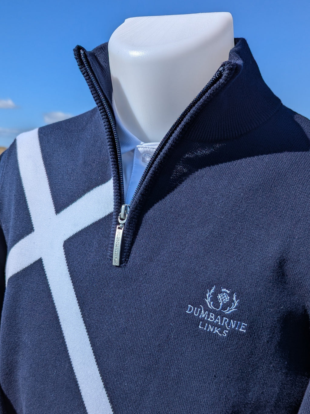 Glenmuir Saltire Sweater in Navy