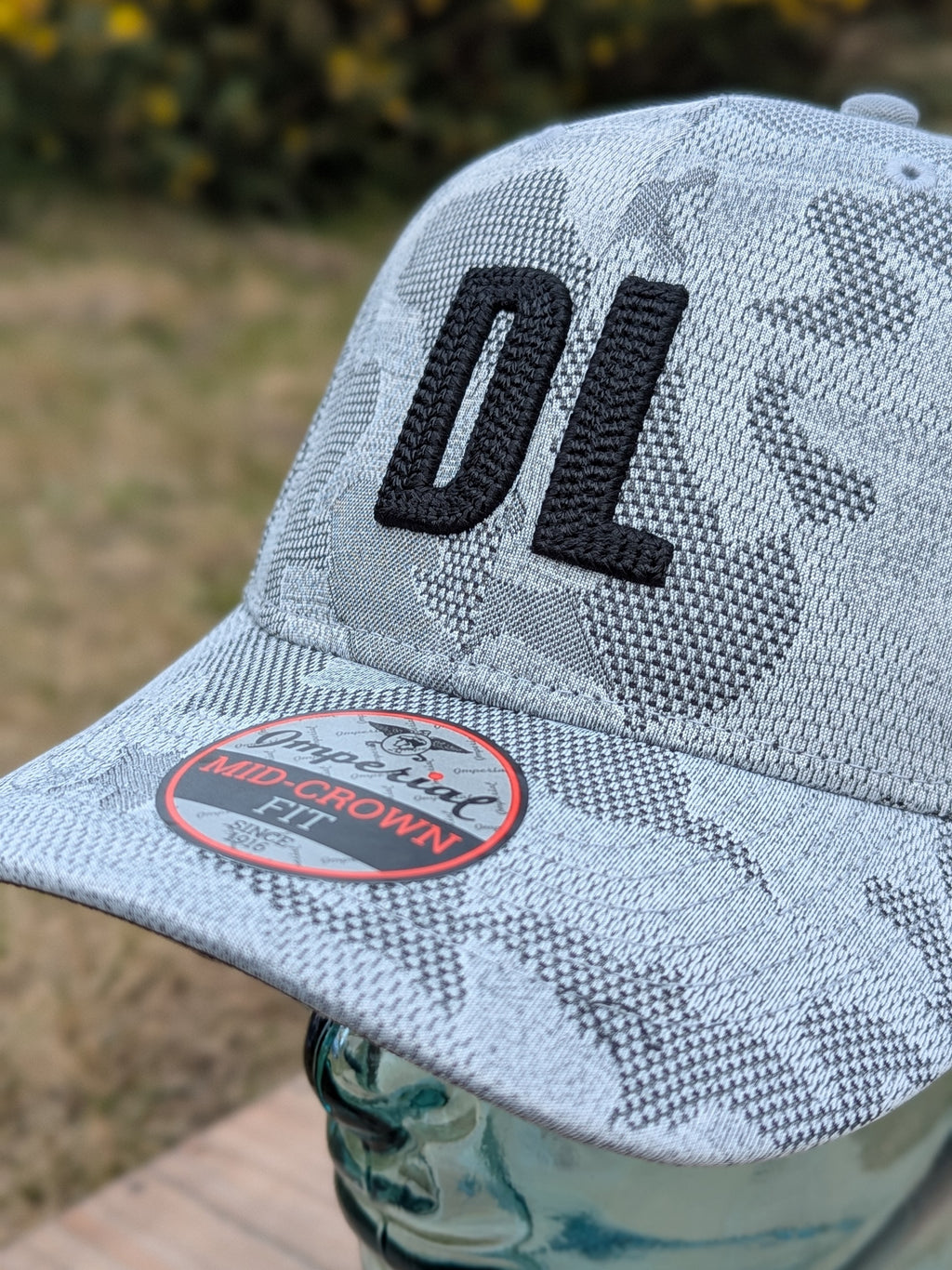 Performance Tonal Camo Knit Hat in Grey