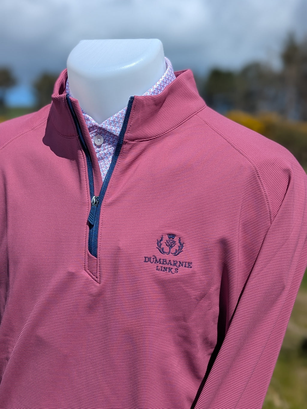 Holderness & Bourne The Stuart Quarter-Zip in Cabernet