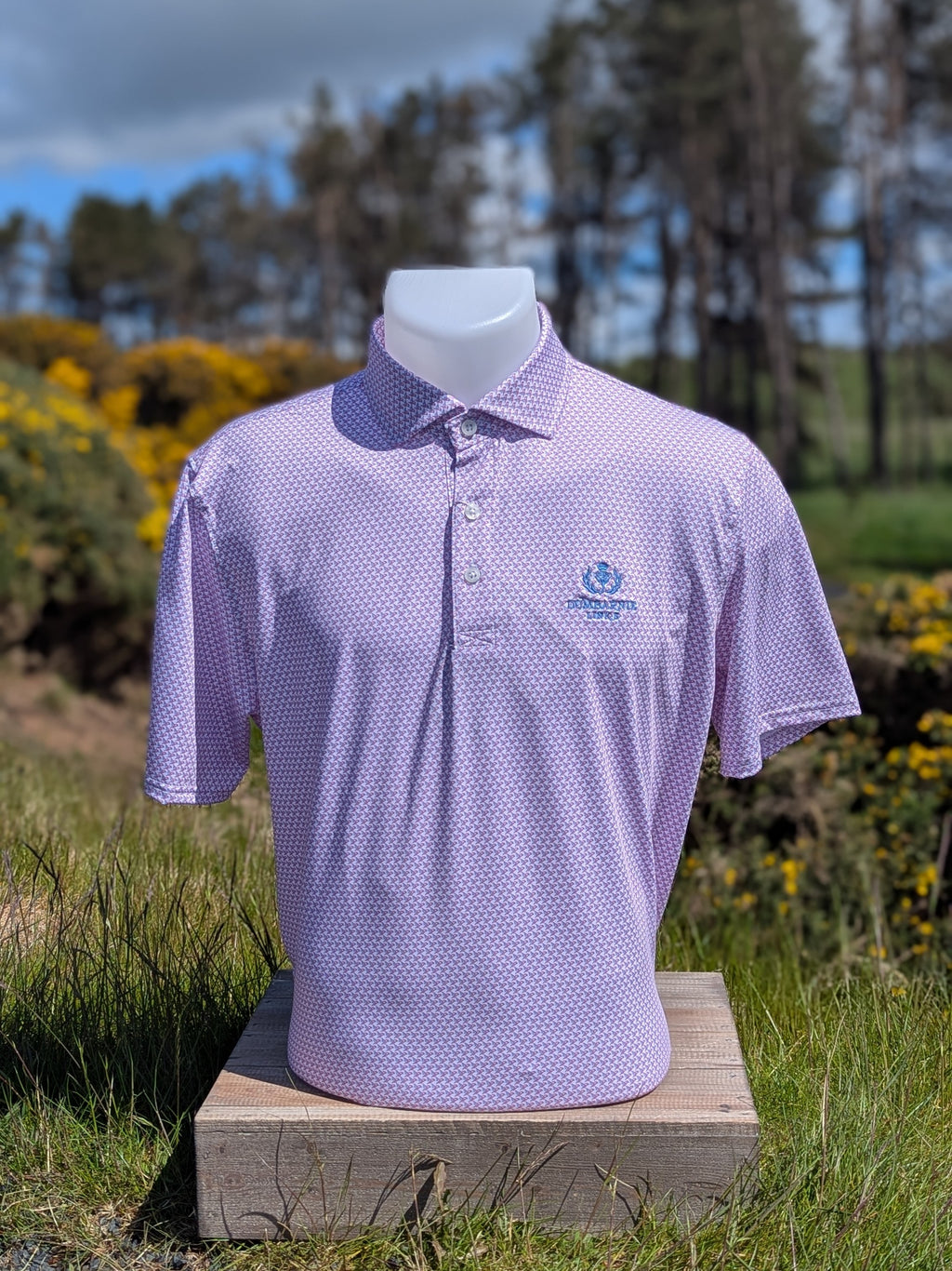 Holderness & Bourne The Justice Shirt in Horizon Blue & Cabernet