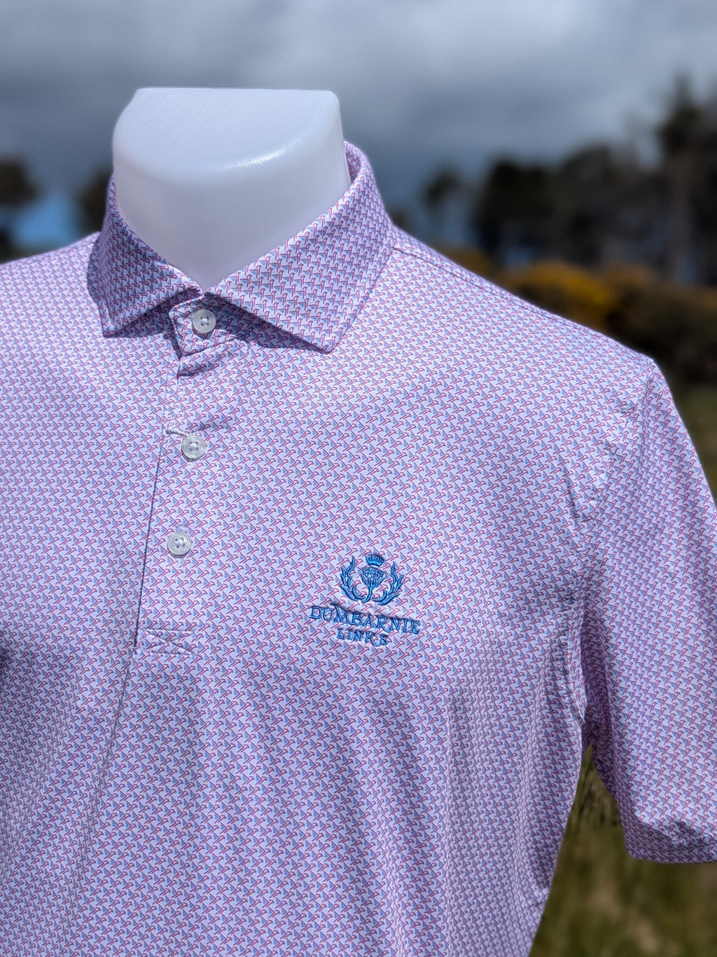 Holderness & Bourne The Justice Shirt in Horizon Blue & Cabernet