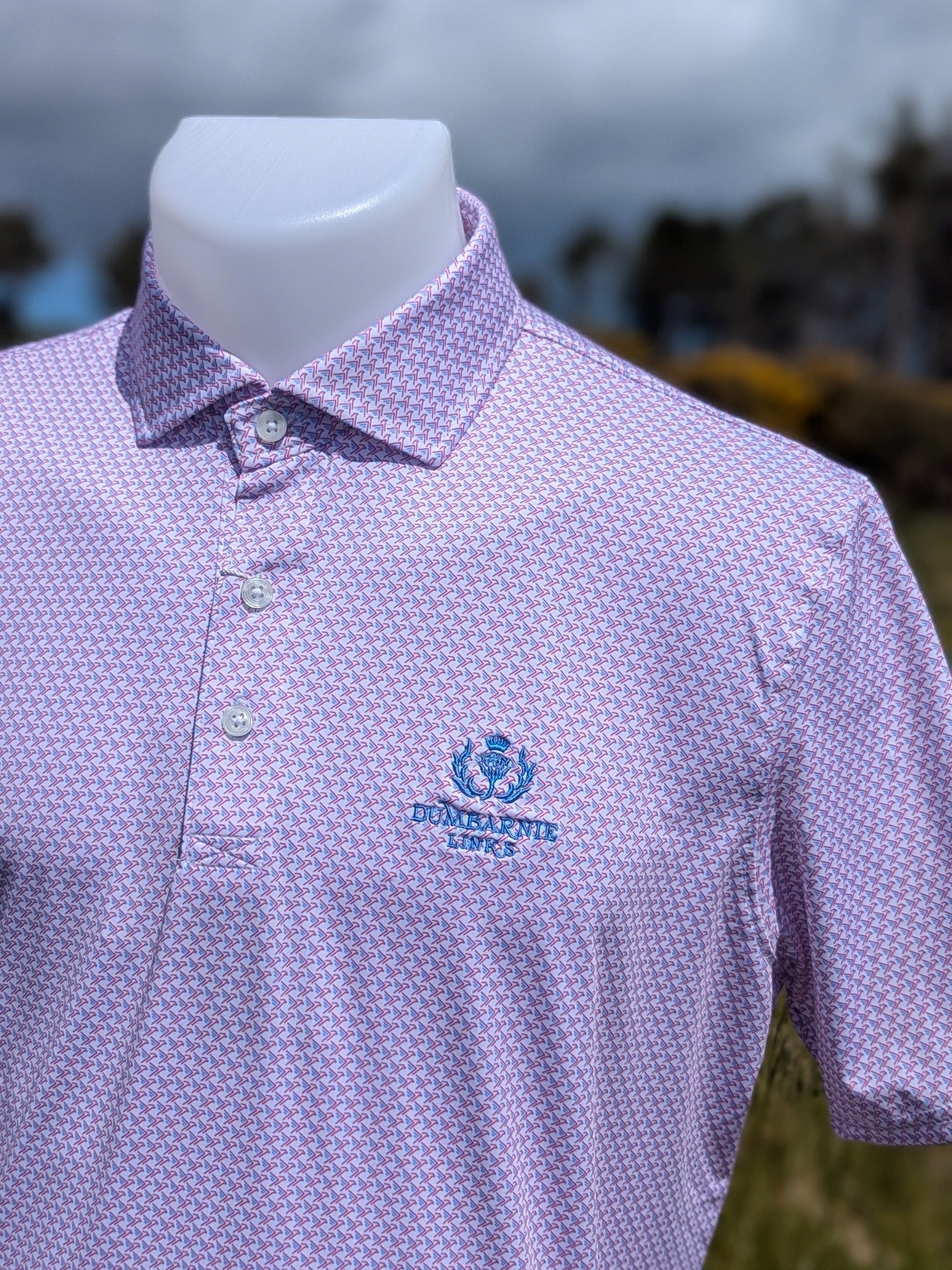 Holderness & Bourne The Justice Shirt in Horizon Blue & Cabernet