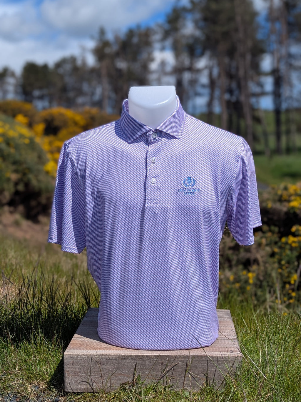 Holderness & Bourne The Norman Shirt in Cabernet & Horizon Blue