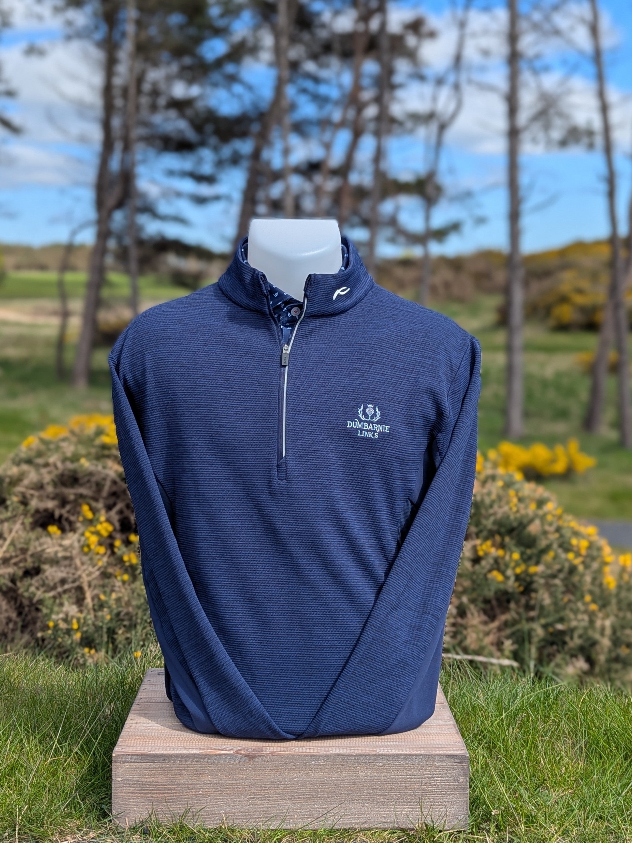 Kjus Roman 1/2 Zip Midlayer in Atlanta Blue