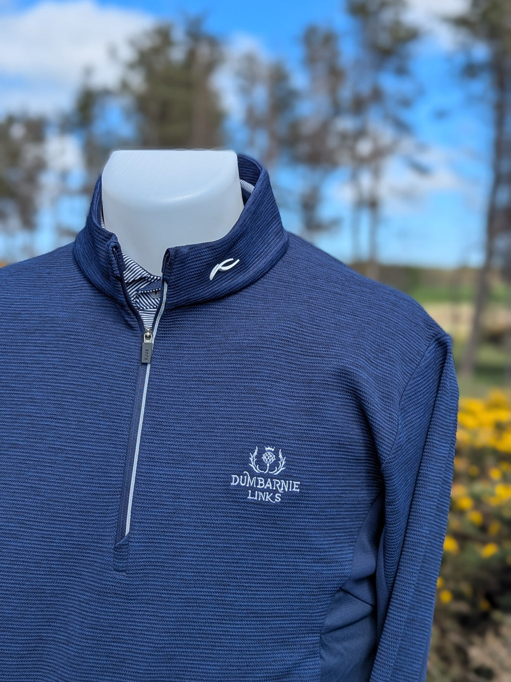 Kjus Roman 1/2 Zip Midlayer in Atlanta Blue