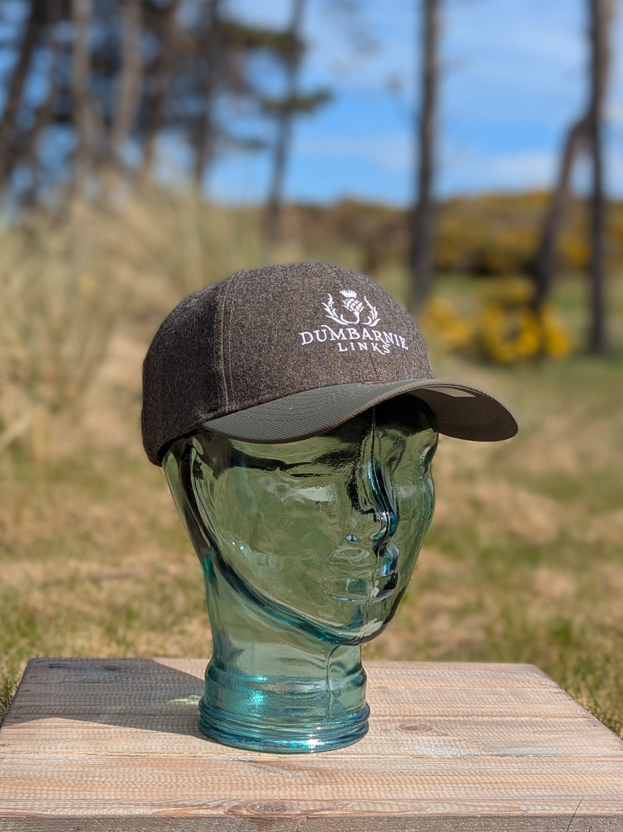 'The Highlands' Heathered Flannel Cap in Olive
