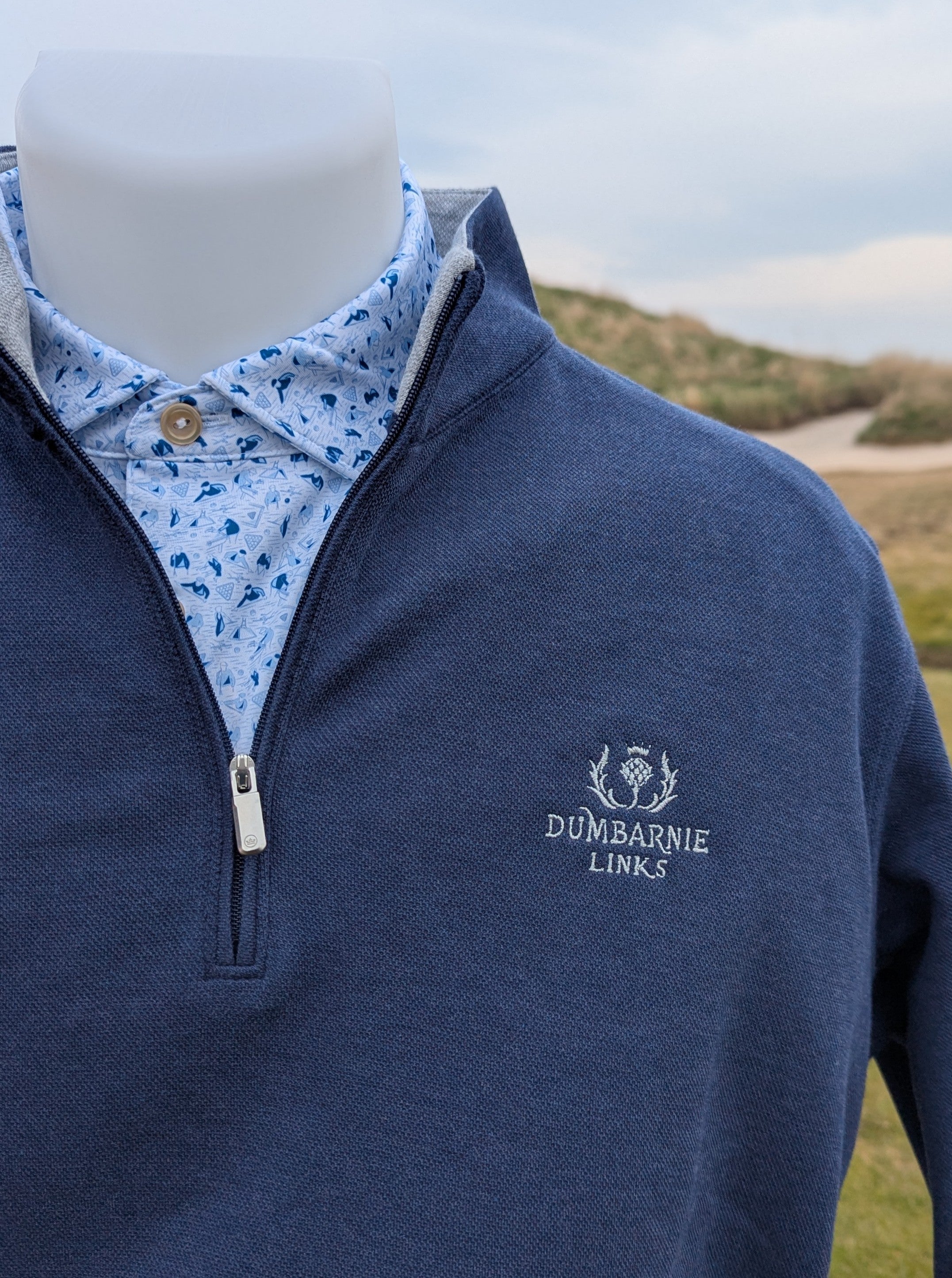 Peter Millar Crown Comfort Pullover in Navy