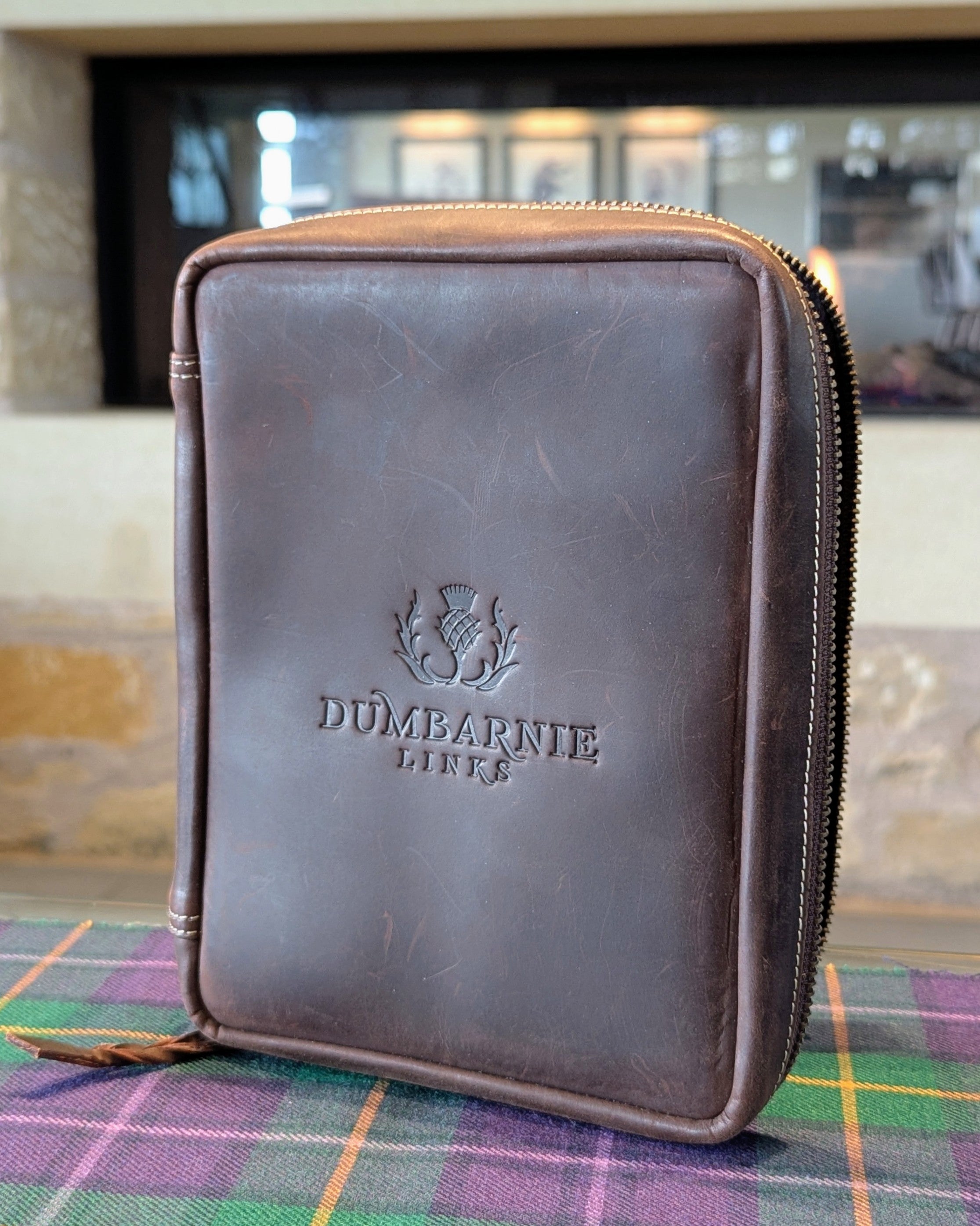 Premium Leather Cigar Wallet in Dark Brown