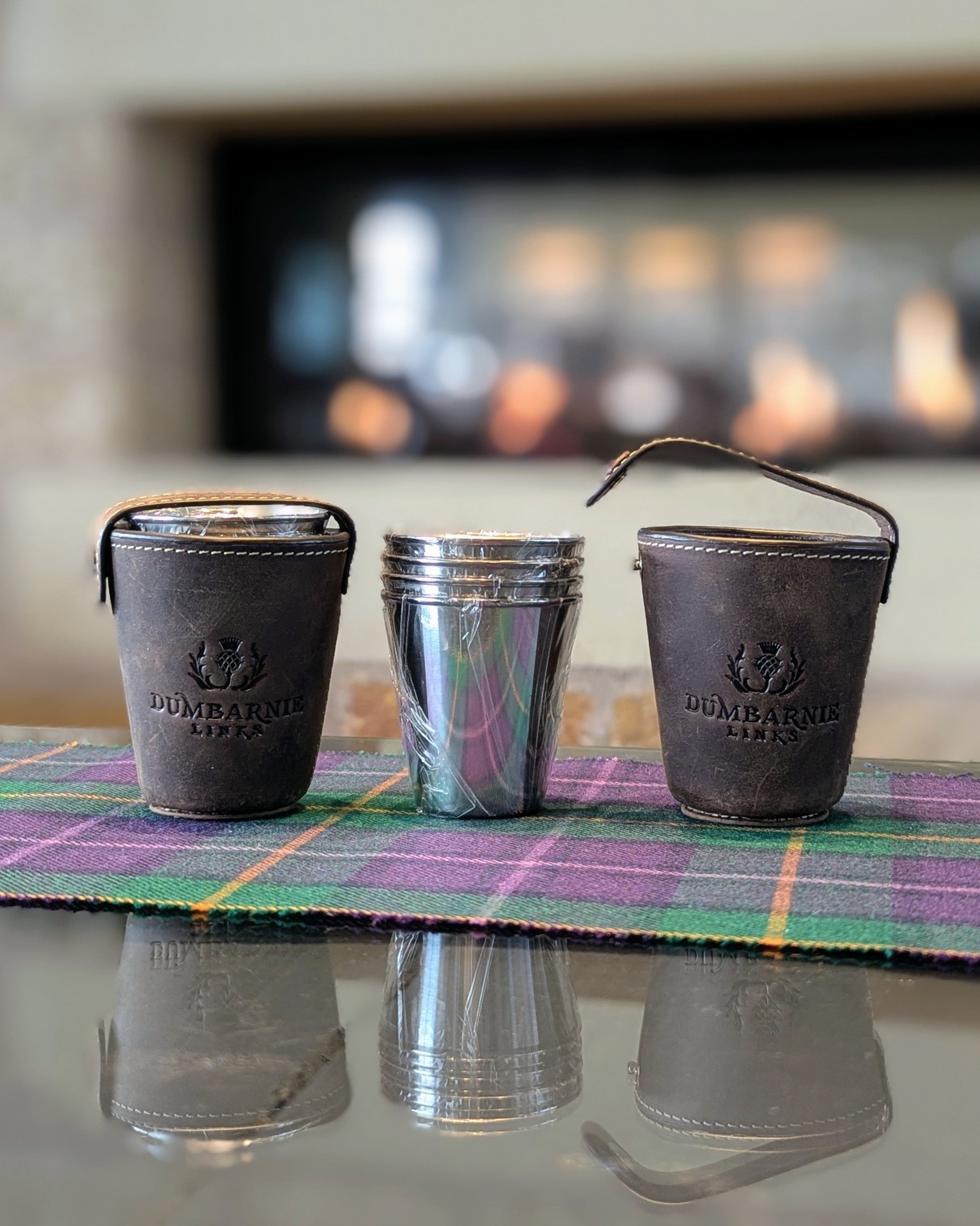 Leather Shot Glass Set