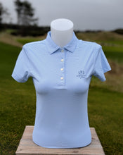 Load image into Gallery viewer, Blue &amp; White Pin-Stripe Polo
