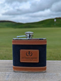 Hipflask in Navy & Tan