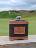 Hipflask in Olive & Tan