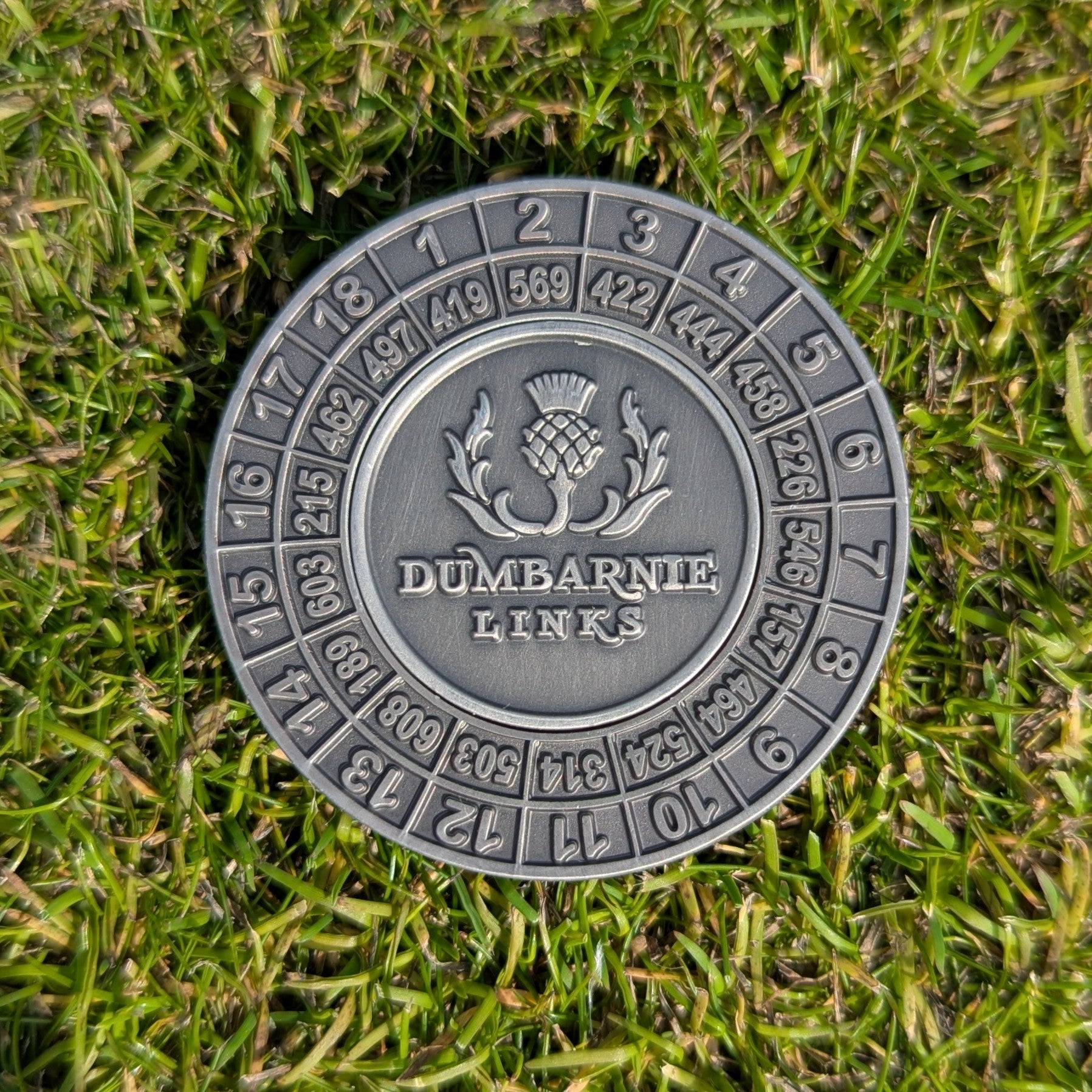 Antique Yardage Coin Magnetic Marker