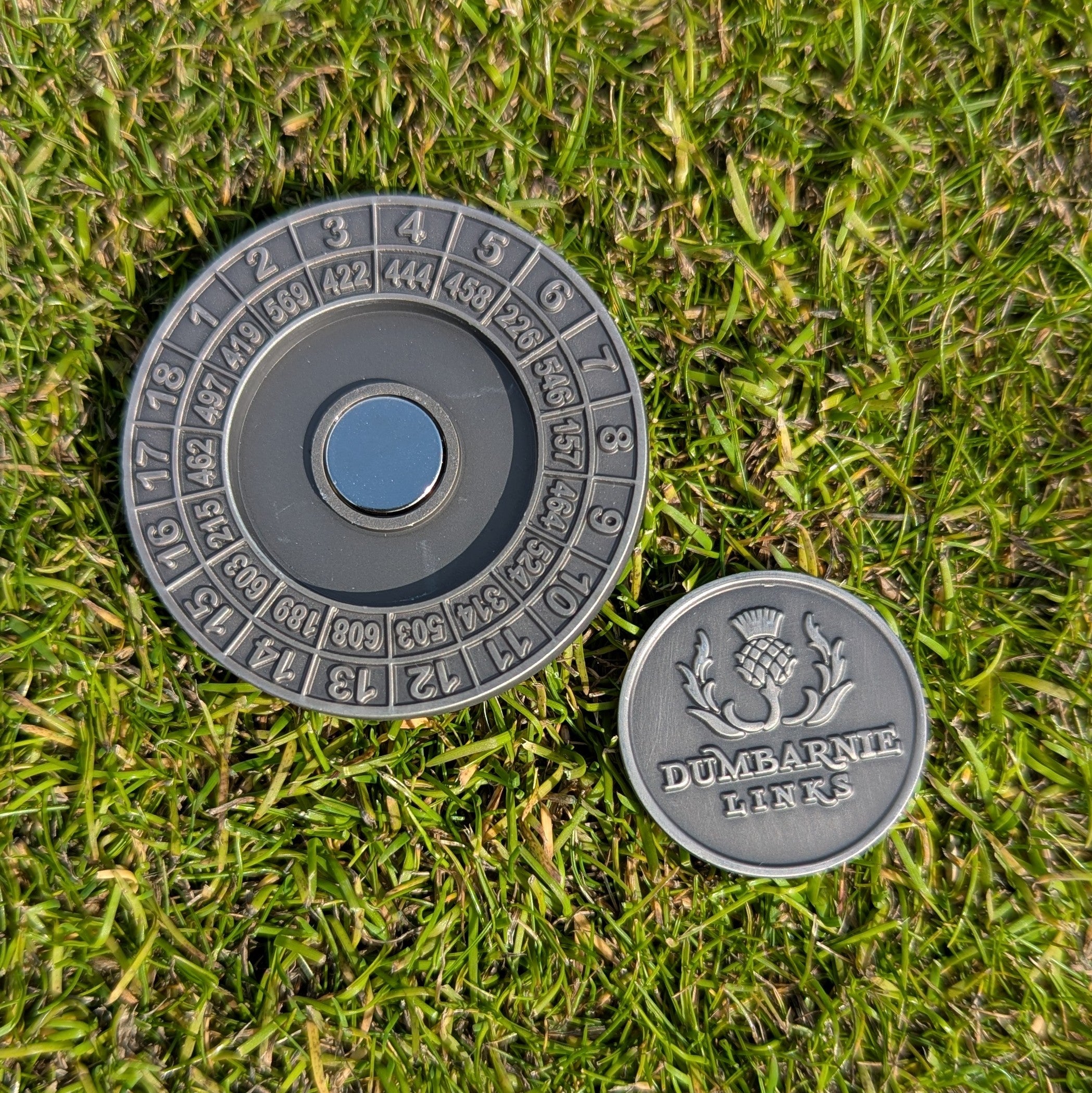 Antique Yardage Coin Magnetic Marker