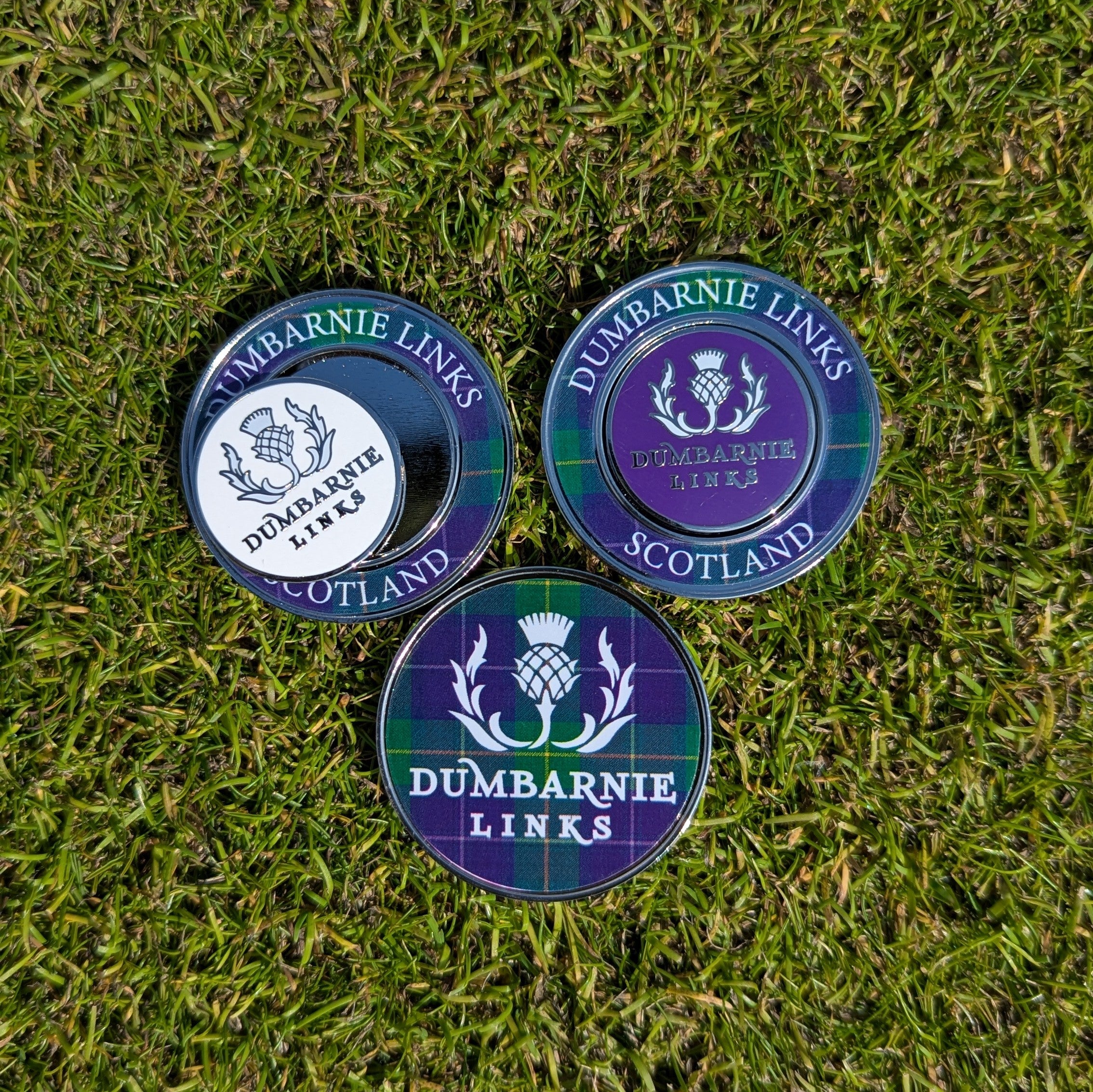 Tartan Poker Chip Magnetic Marker