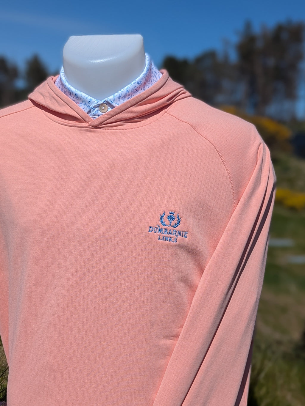 Peter Millar Pine Apricot Performance Hoodie