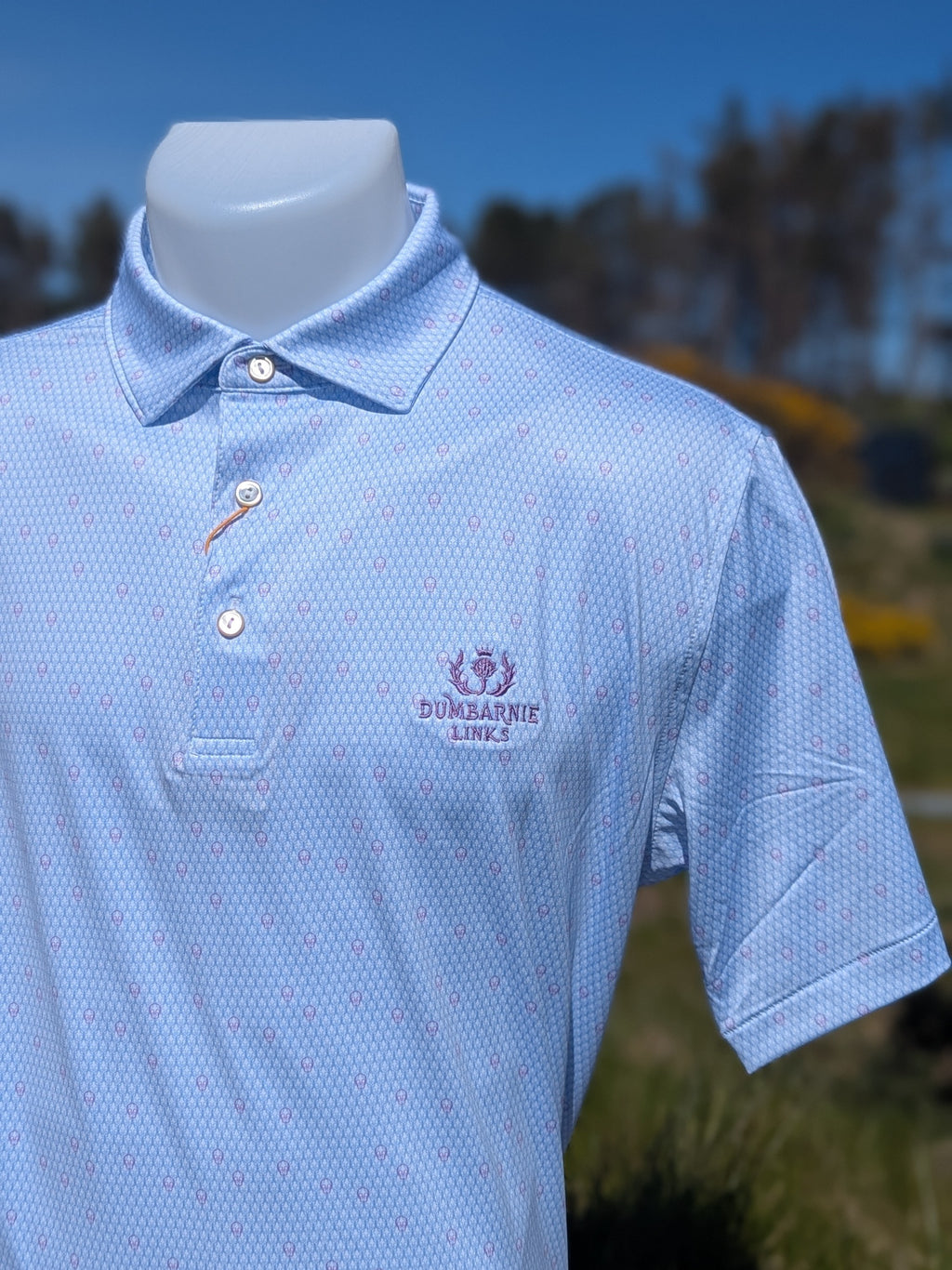 Peter Millar Geo Skull Performance Jersey Polo