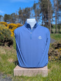 Peter Millar Perth Cross-Hatch Performance 1/4 Zip in Windsor Blue