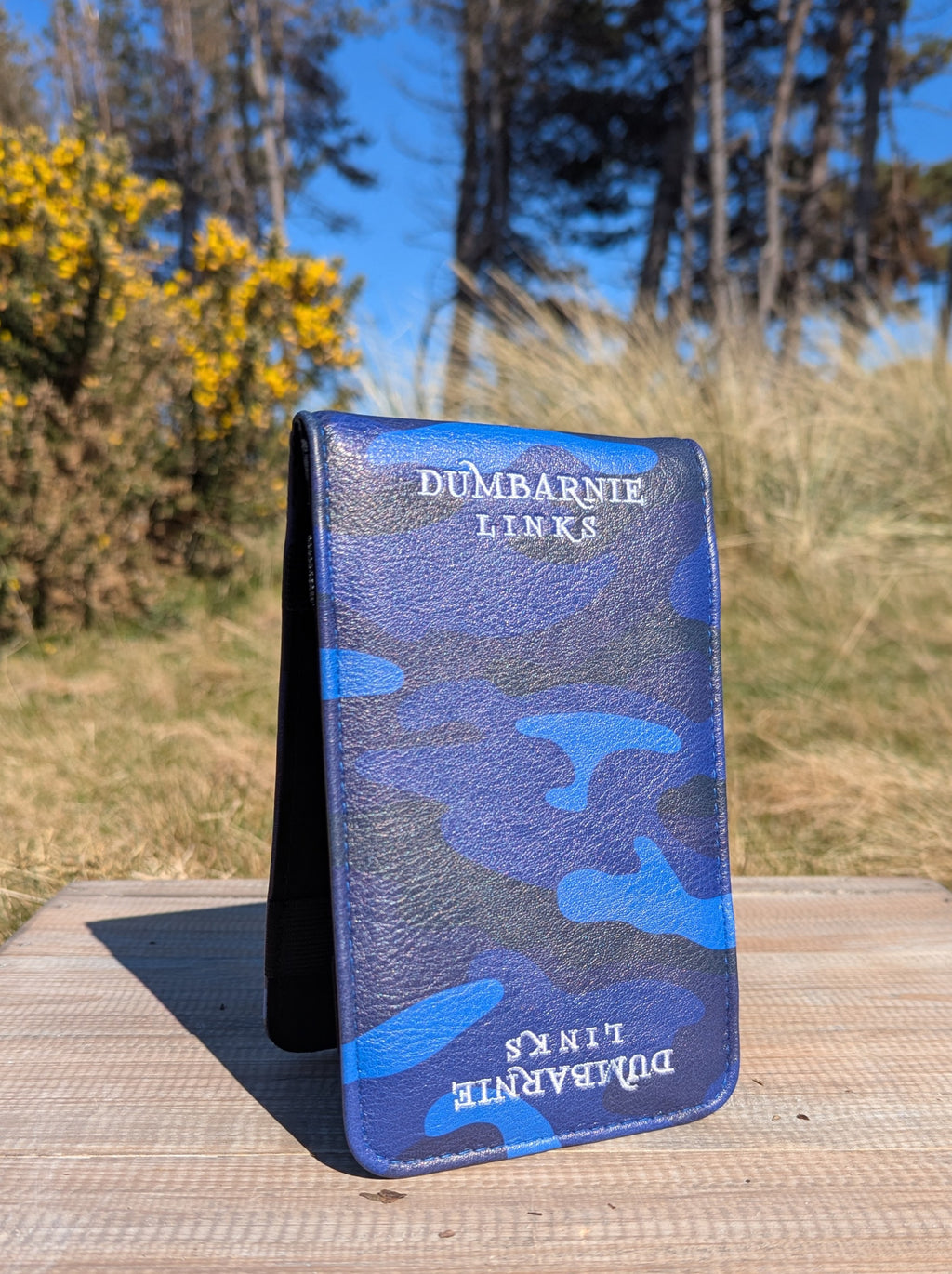 Scorecard Holder in Blue Camo Print