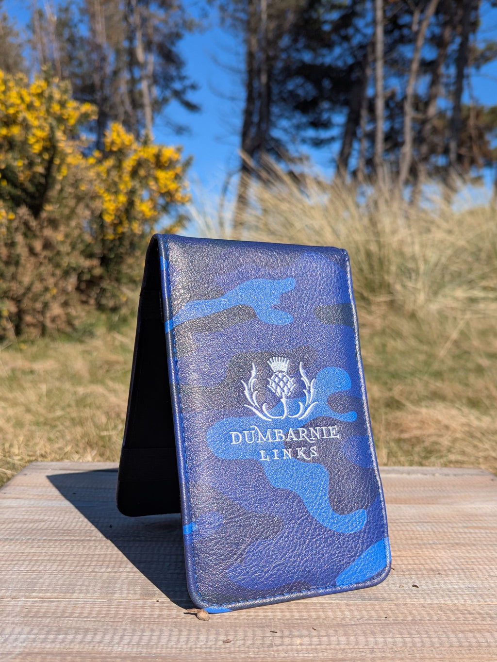 Scorecard Holder in Blue Camo Print