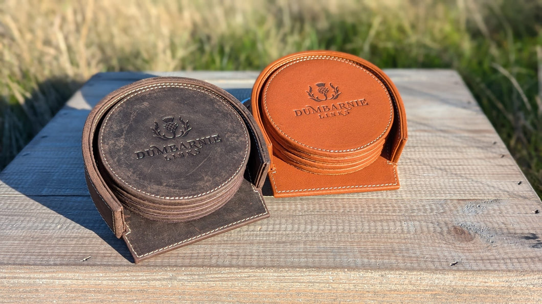 Leather Coaster Set