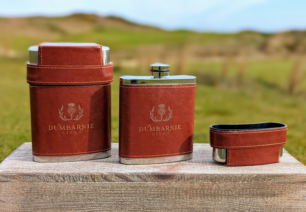 Dumbarnie Leather Hipflask
